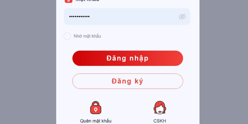 Nhấn nút “đăng nhập 92Lottery” để kết thúc quá trình